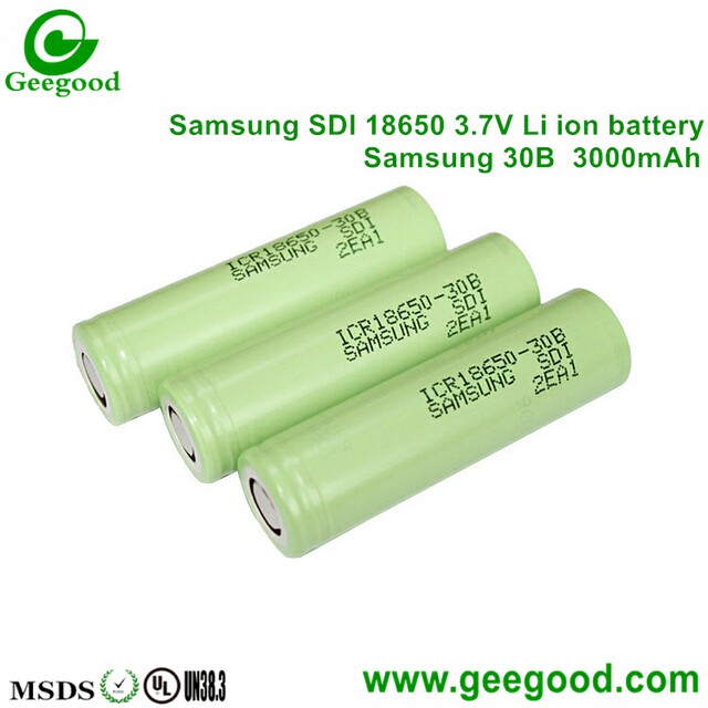 Original Samsung ICR18650-30A 30B 18650 3000mah 3.7V li-ion rechargeable battery