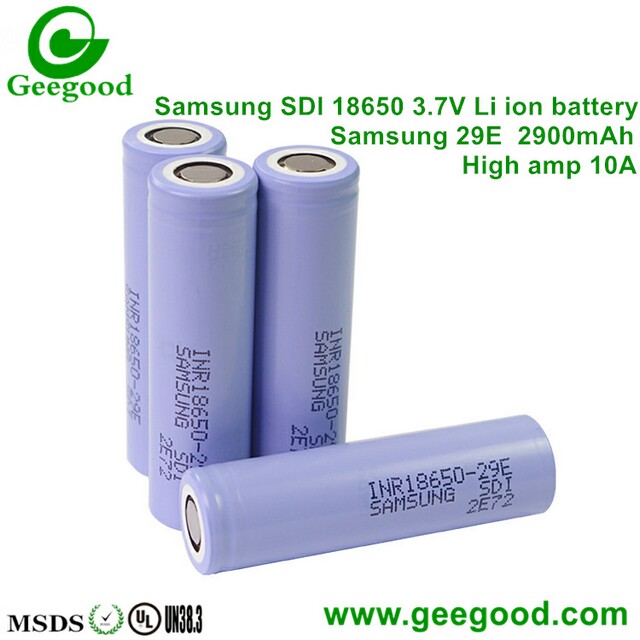 Samsung 18650 battery INR18650-29E 29E 2850mAh