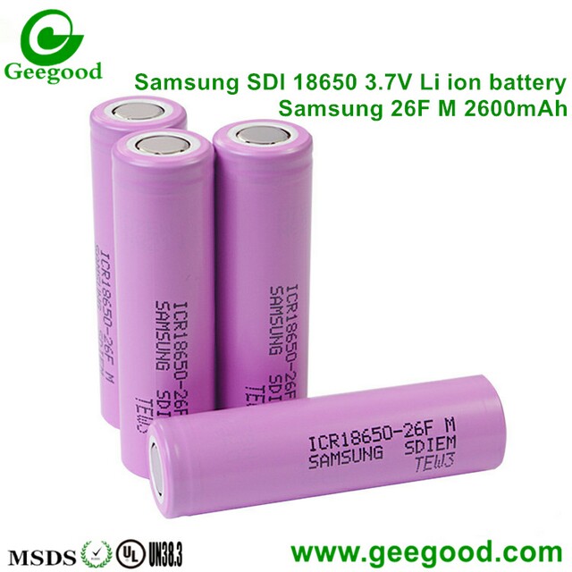 Samsung 18650 26H 26HM 26F 26FM 26JM 26FU 26J 18650 2600mAh battery