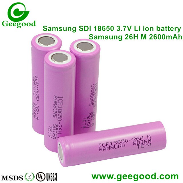 Samsung 18650 26H 26HM 26F 26FM 26JM 26FU 26J 18650 2600mAh battery
