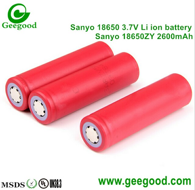 Sanyo 18650ZY 2600mAh 18650 Li-ion rechargeable battery