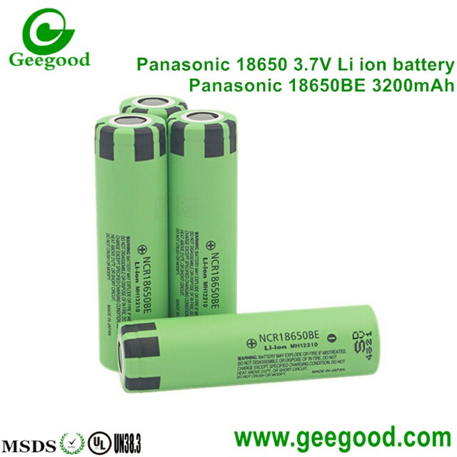 Panasonic 18650BE 3200mAh NCR18650BE 18650 3.7V lithium rechargeable batteries