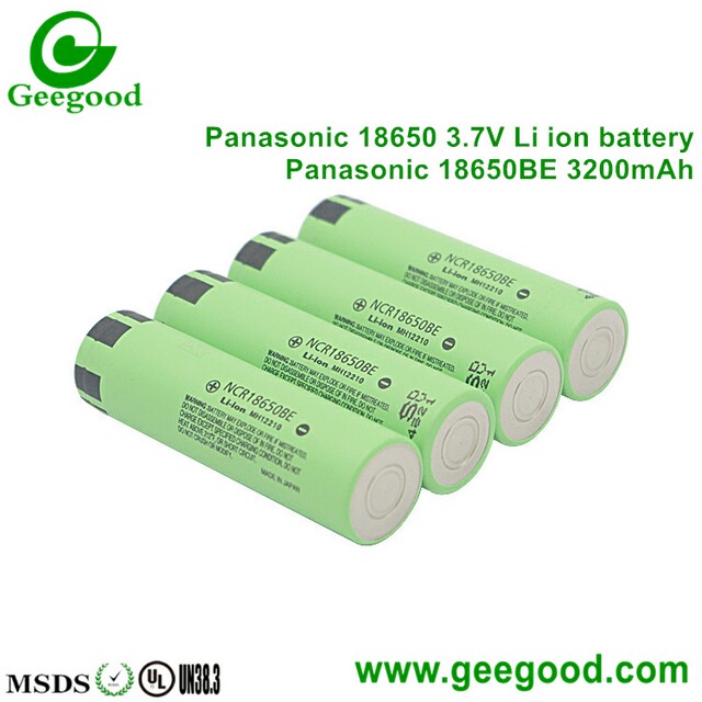 Panasonic NCR18650BE 18650 BE 3200mAh 18650 3.7V lithium rechargeable batteries