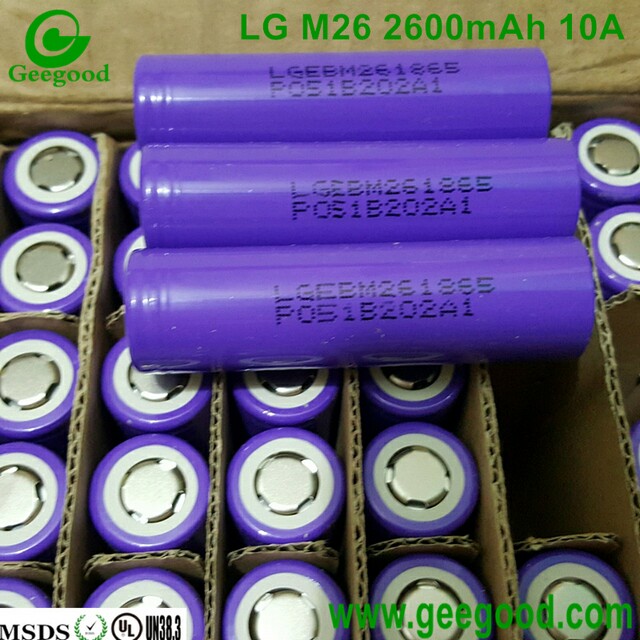 LG M26 M26S 2600mah 10A INR18650M26 18650 battery