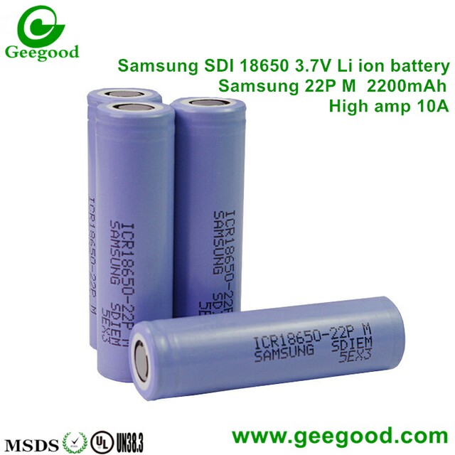 Samsung icr18650 battery 22p sale