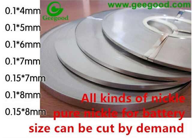 battery Nickel-plated steel Pure Nickel 0.1*2, 0.1*3, 0.1*4, 0.1*5, 0.1*7, 0.2*5 battery connector nickel strip