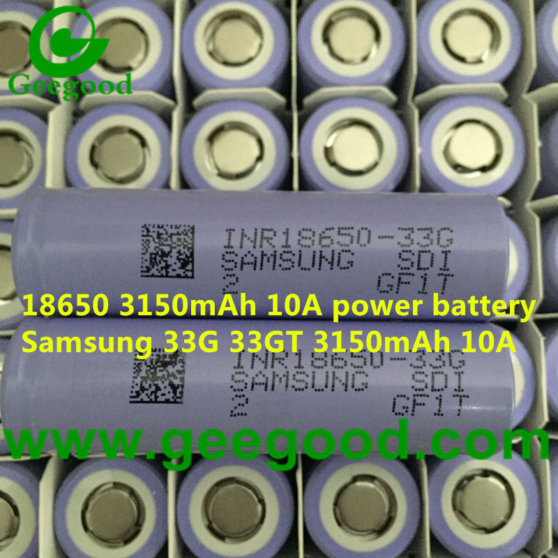 Original Samsung INR18650 33G 33GT 3150mAh 10A power battery