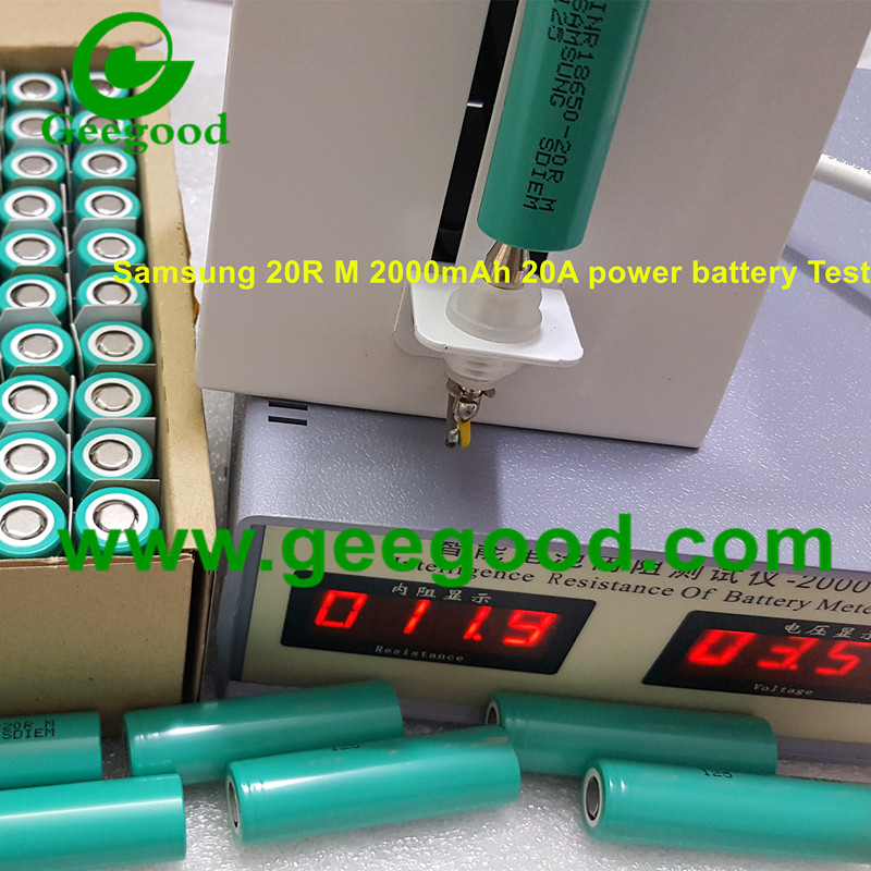 Samsung 18650 20R 20R M INR18650-20R 20RM 2000mAh 20A 3.7V li ion power battery