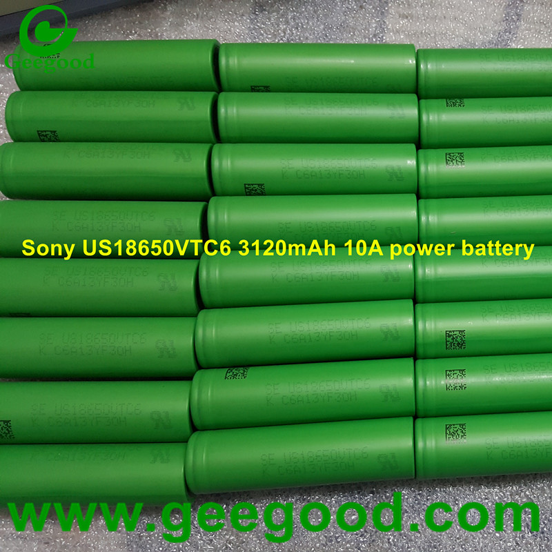 Sony MURATA 18650 VTC6 US18650VTC6 3120mAh 30A high power battery