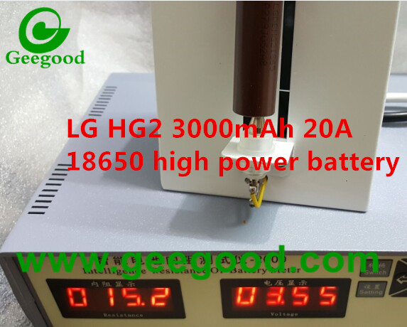 LG 18650 HG2 3000mAh 20A high amp power battery