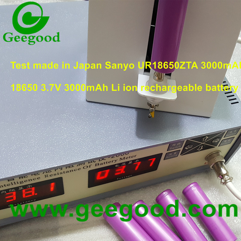 Japan Sanyo UR18650ZTA 3000mAh 3.7V 18650 li ion battey