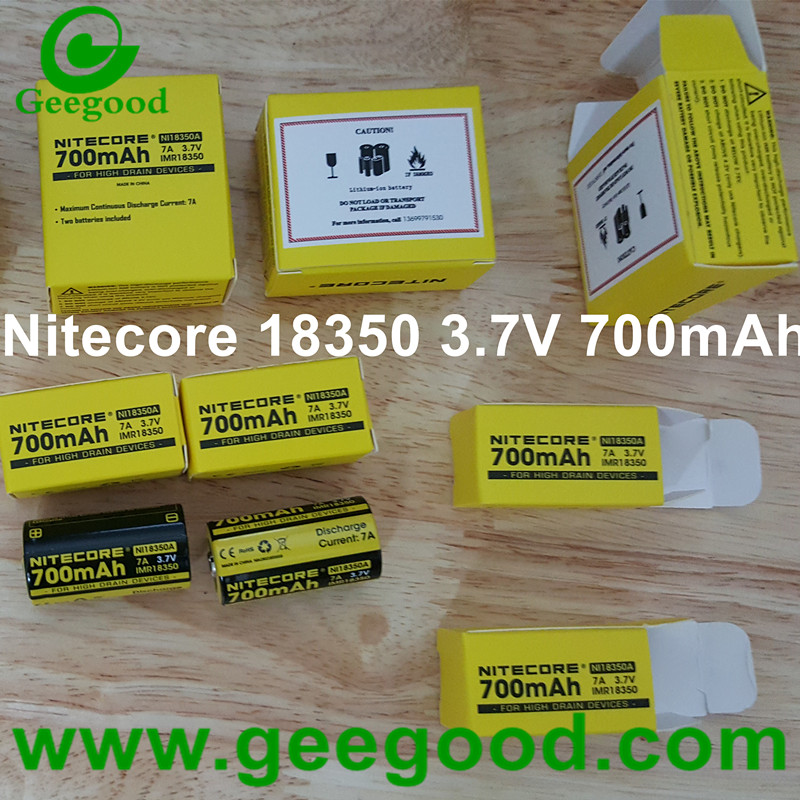 Nitecore IMR 18350 700mAh 3.7V 7A li ion battery for high drain devices
