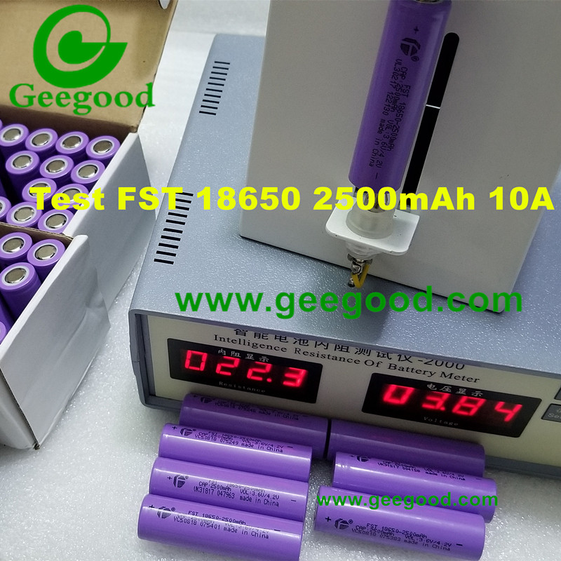 Fst 18650 battery store 2500mah