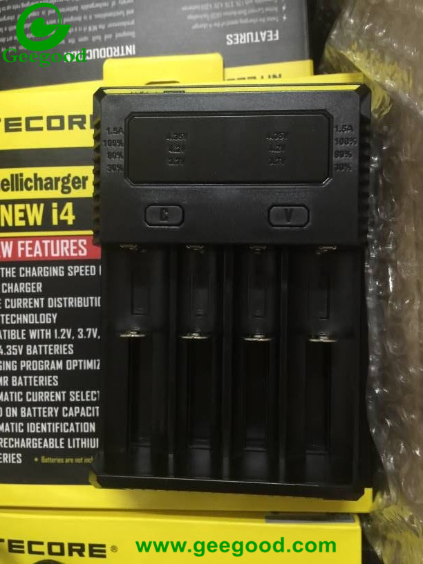 Nitecore charger NEW i2 i4 i8 with LCD display US EU UK AU plug