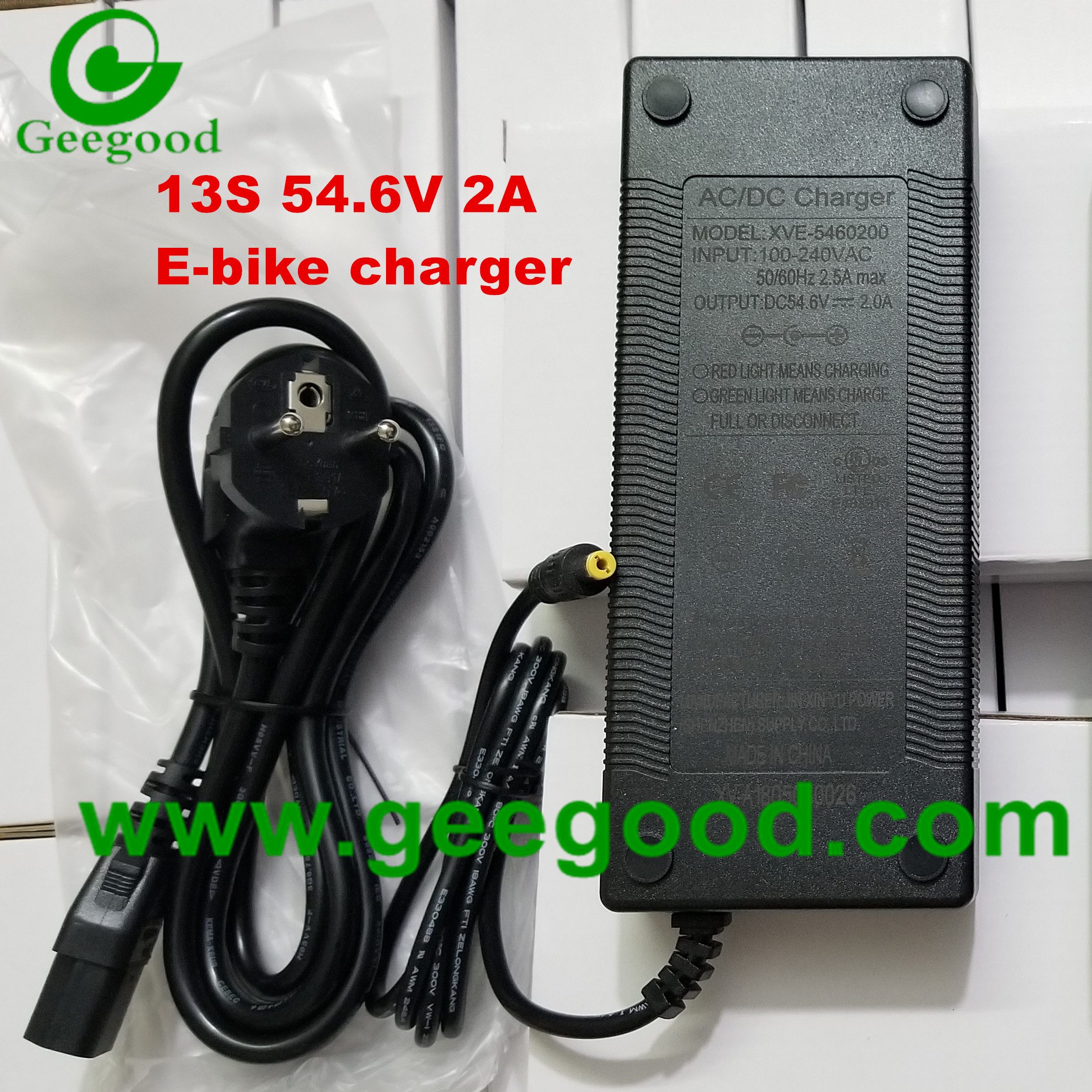 13S 54.6V 2A charger EV charger E-bike charger OEM ODM