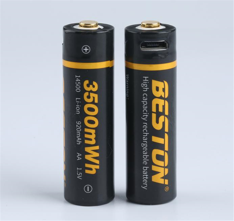 Beston 14500 AA 1.5V 3500mWh USB battery