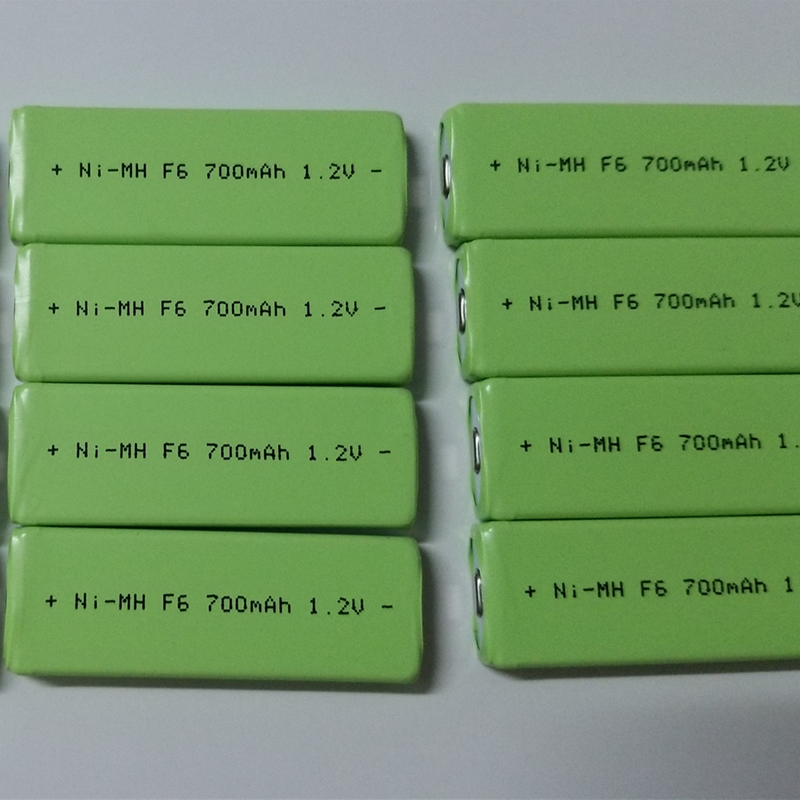 China Ni-Mh F6 700mAh 1.2V rechargeable Ni-Mh battery