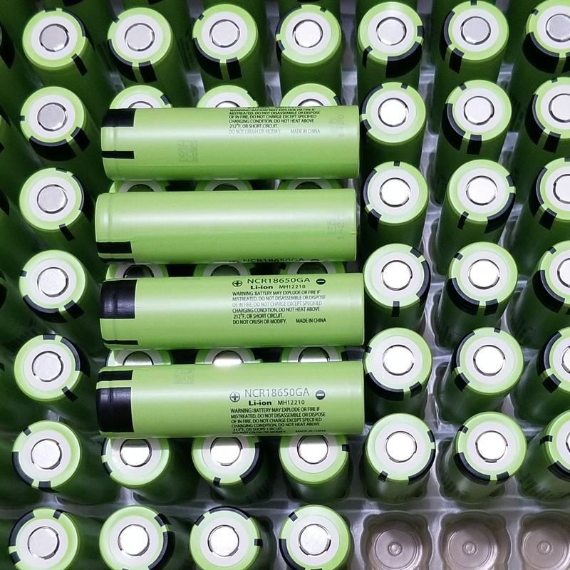 Green Sanyo NCR18650GA 18650GA 3500mAh 10A 18650 battery