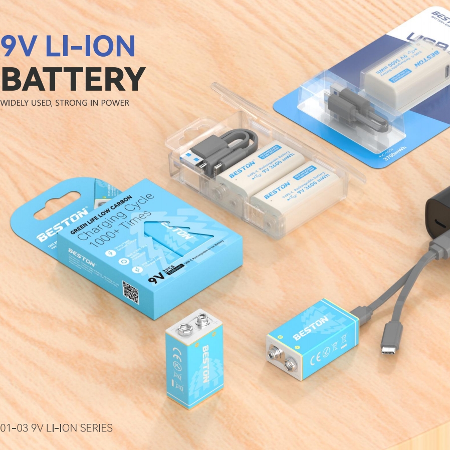 9V USB battery